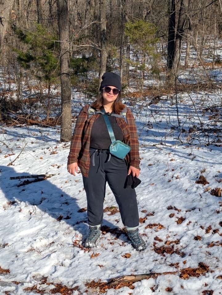 A snowy hike in Keystone Ancient Forest