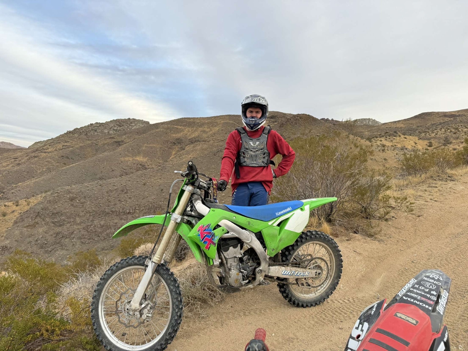 Riding motorcycles in the California desert, Jawbone is the name of the riding area. I am not sure if it is even considered a town. 