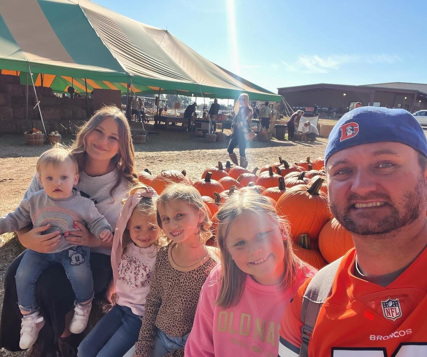 Yearly trip to Carmichaels pumpkin patch to pet animals and maybe get pumpkins