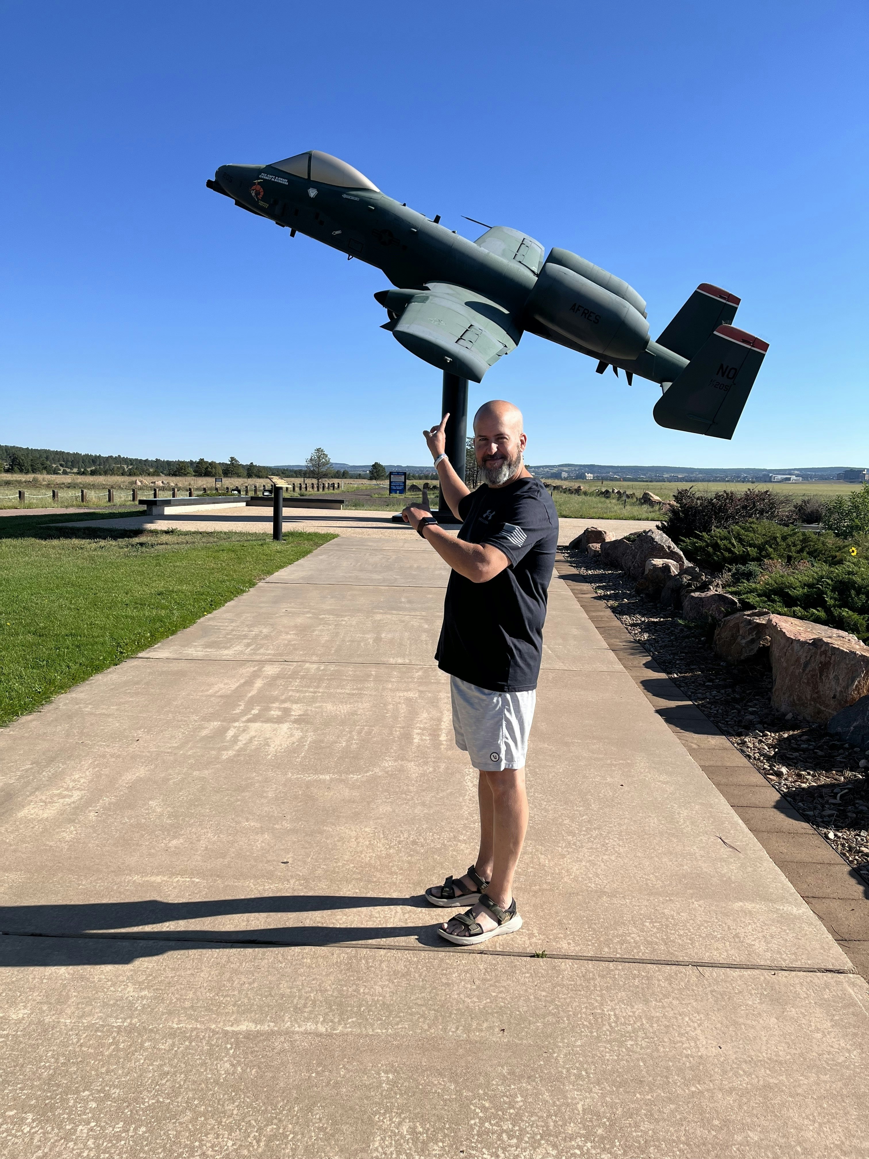 Jason was in the Air Force and loves airplanes.