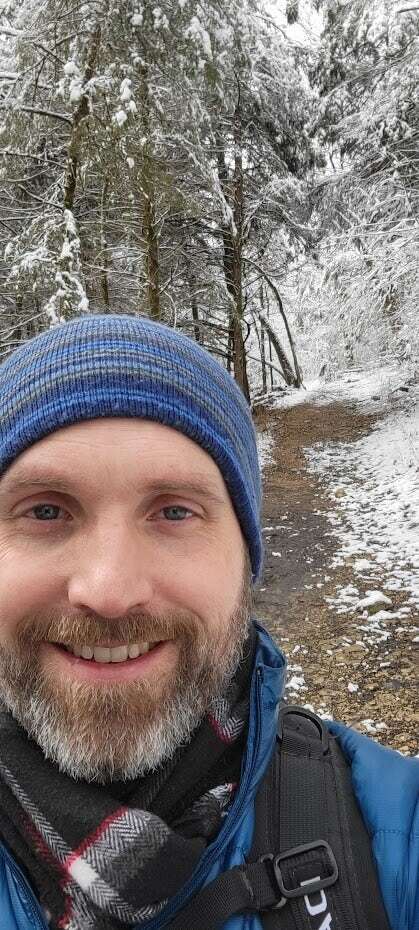 James loves to hike all the times of the year!