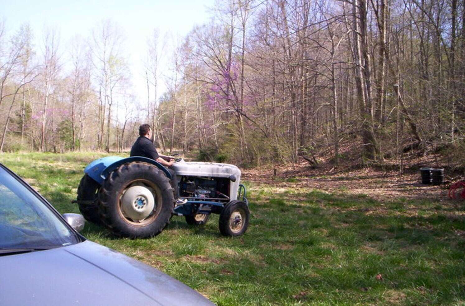 Getting the old 49 Ford Tractor running again, ready to go to work.