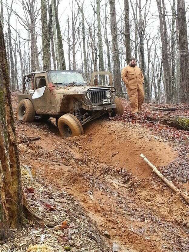 Stretching the legs out on the old Jeep.