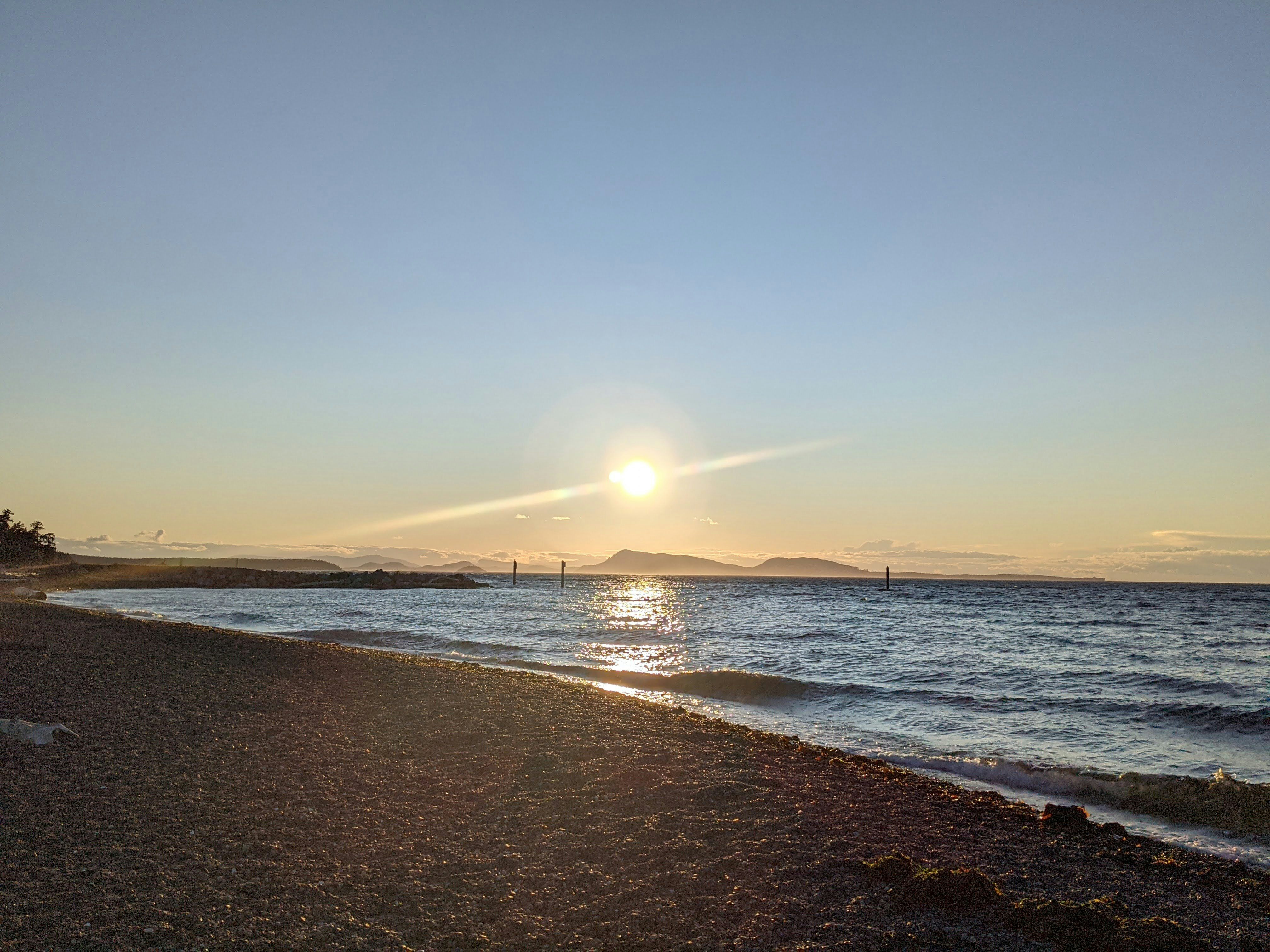 Sunset on North Beach - Orcas Island, WA.