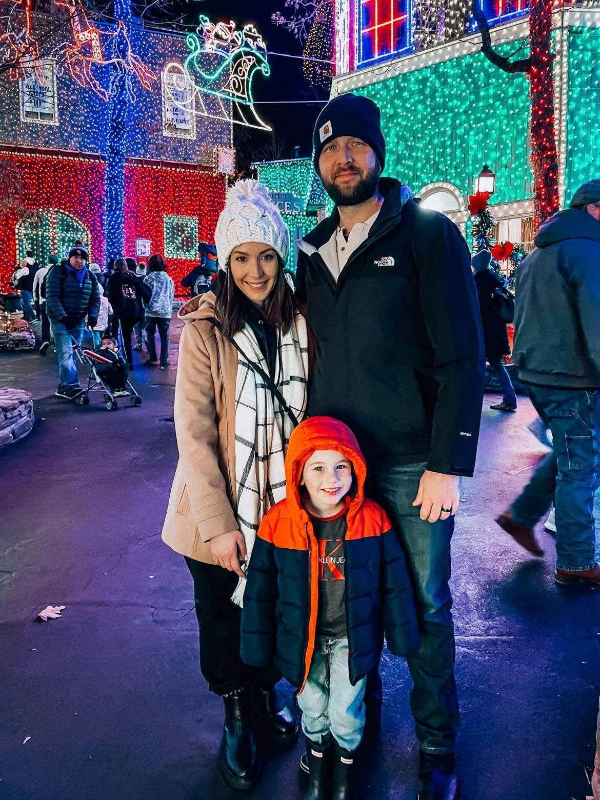 Picture him and his family at Silver Dollar City in Branson, MO for their 
annual parade visit.
