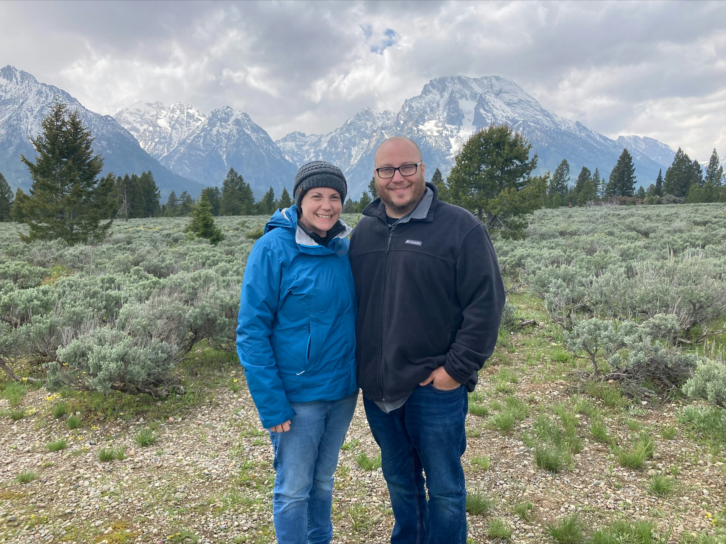 Taking in Grand Tetons in early summer!