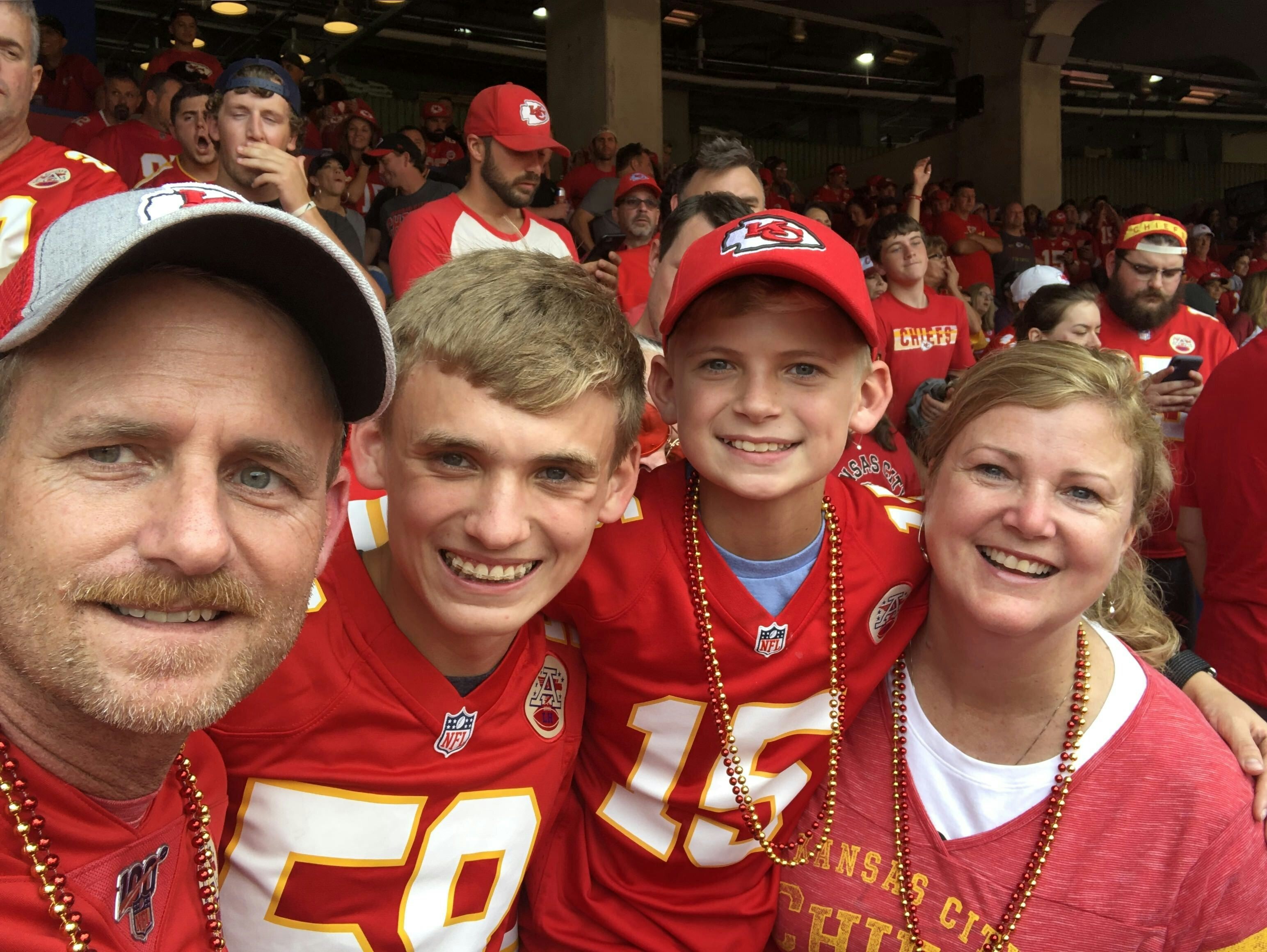Tom is a lifelong Chiefs fan and has passed that onto his family