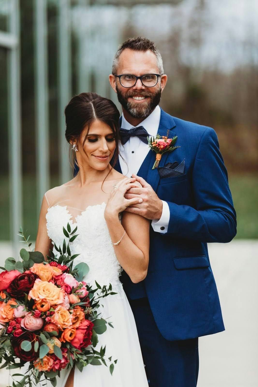 Winn and his wife on their wedding day!