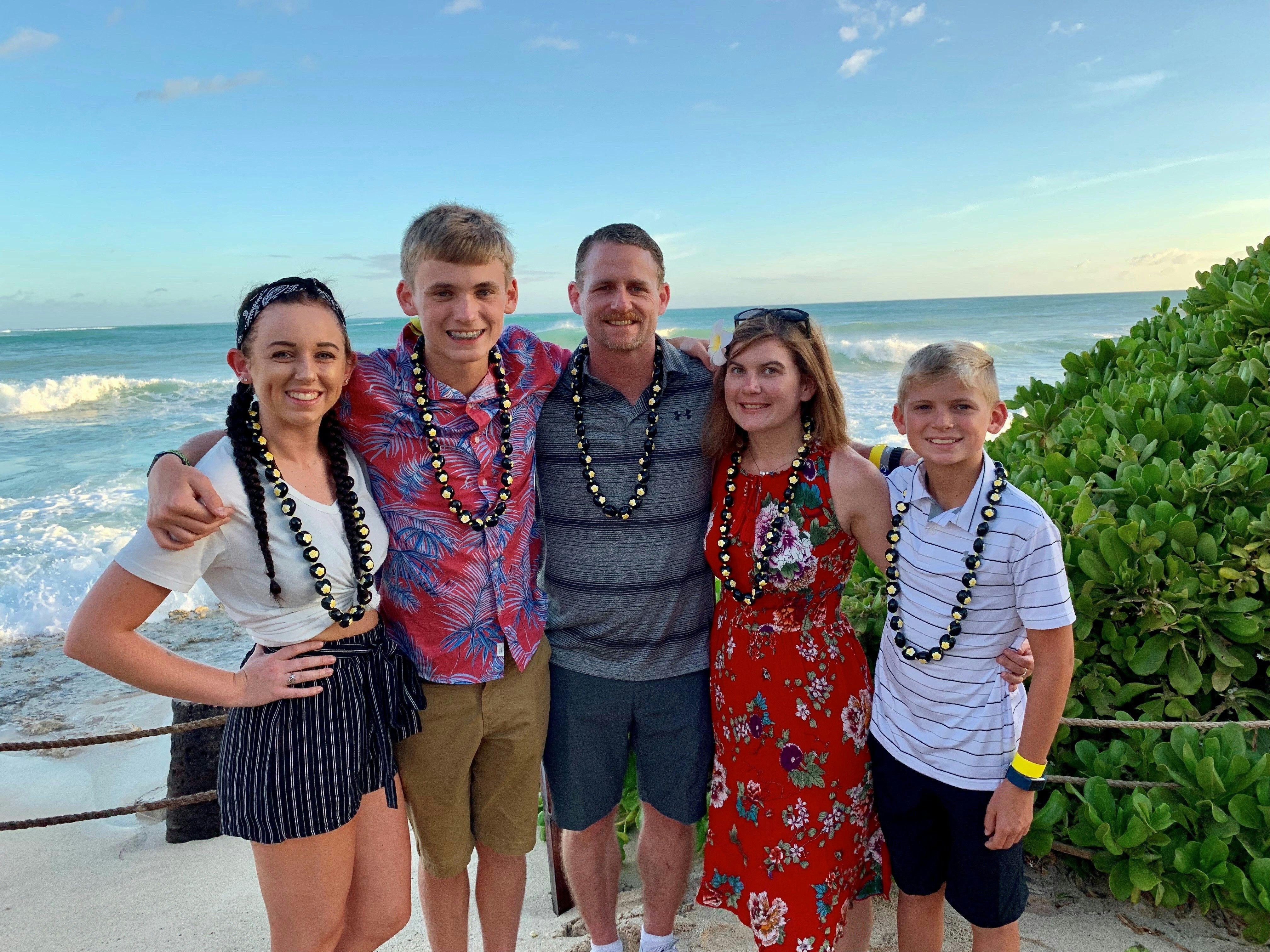 Michele's family in Hawaii
