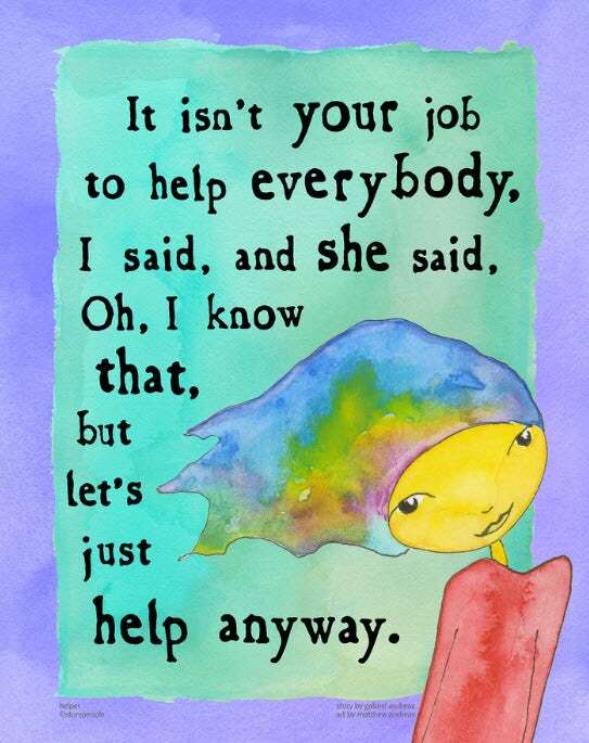 Kevin's favorite artwork to collect and to gift is called StoryPeople.