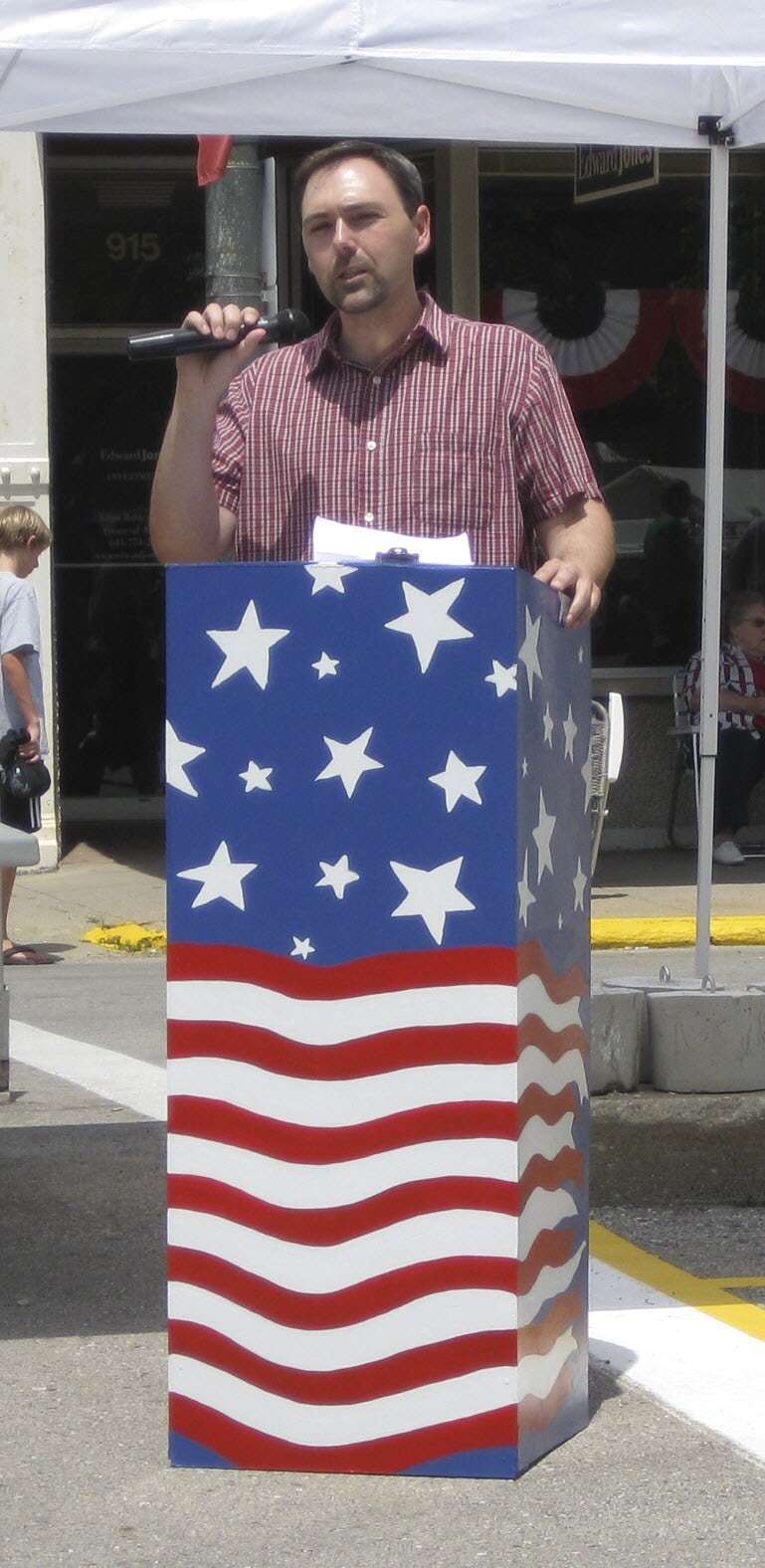 Kevin grew up in a small town and volunteered at the local Fourth of July 
Celebration for 25 years, including 12 years as emcee, before retiring.