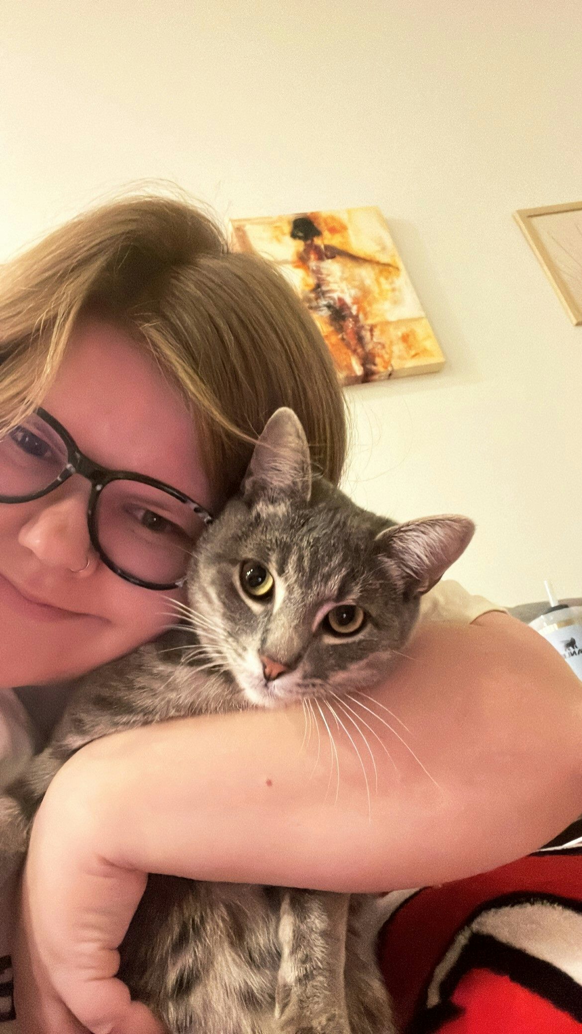 Her cat's full name is Penelope, but everyone calls her Penny. She is named 
after Penelope Garcia from Criminal Minds.