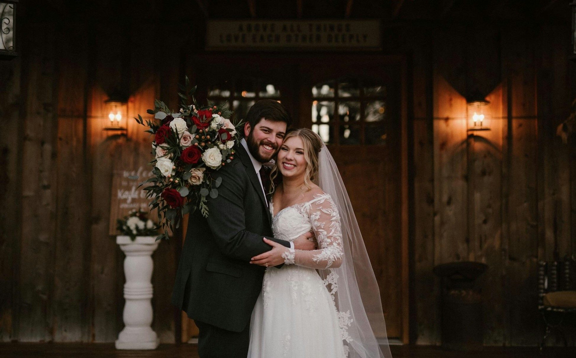 David and Kayla on their wedding day!