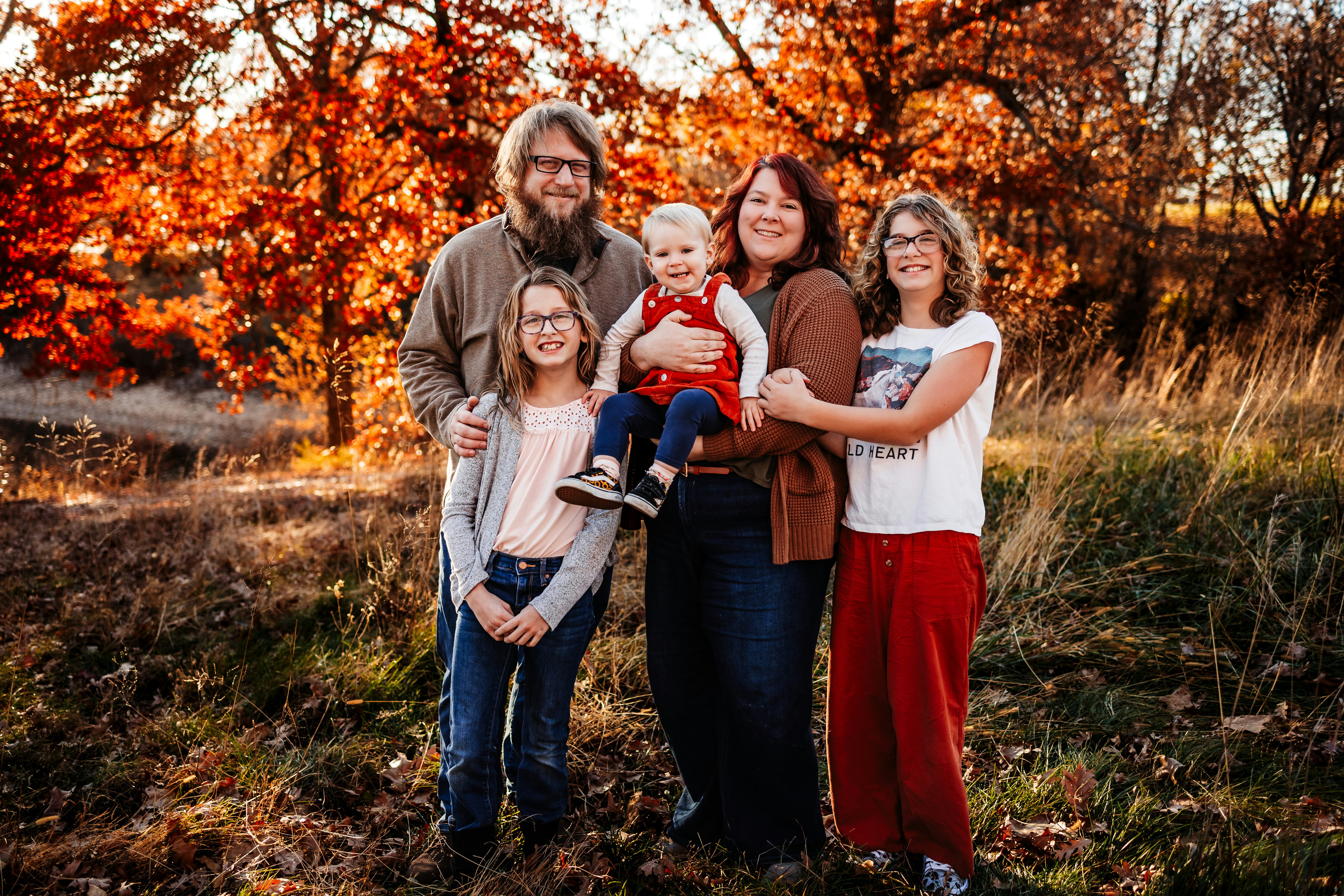 My family and I last fall, before our newest arrival joined us.