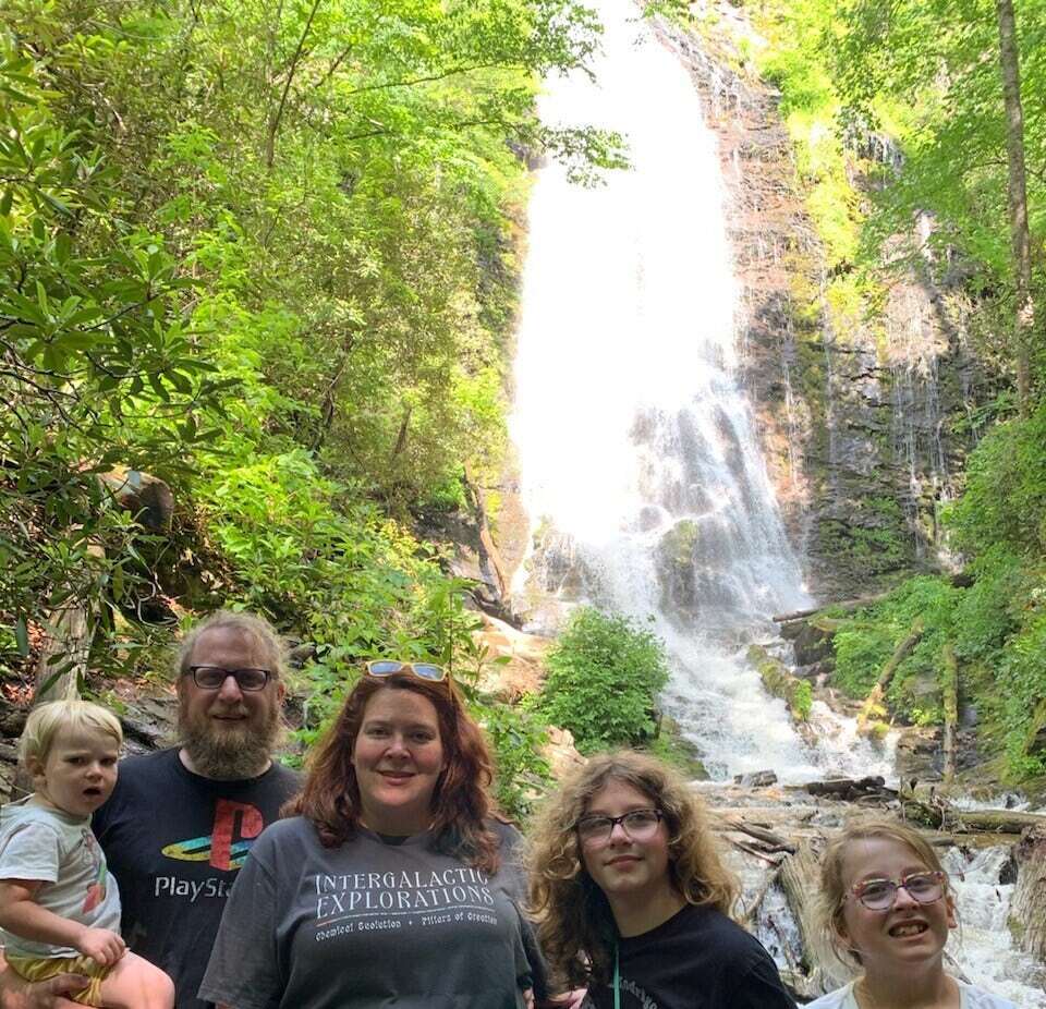 My family and I hunting waterfalls in the Great Smokey Mountains earlier 
this summer.