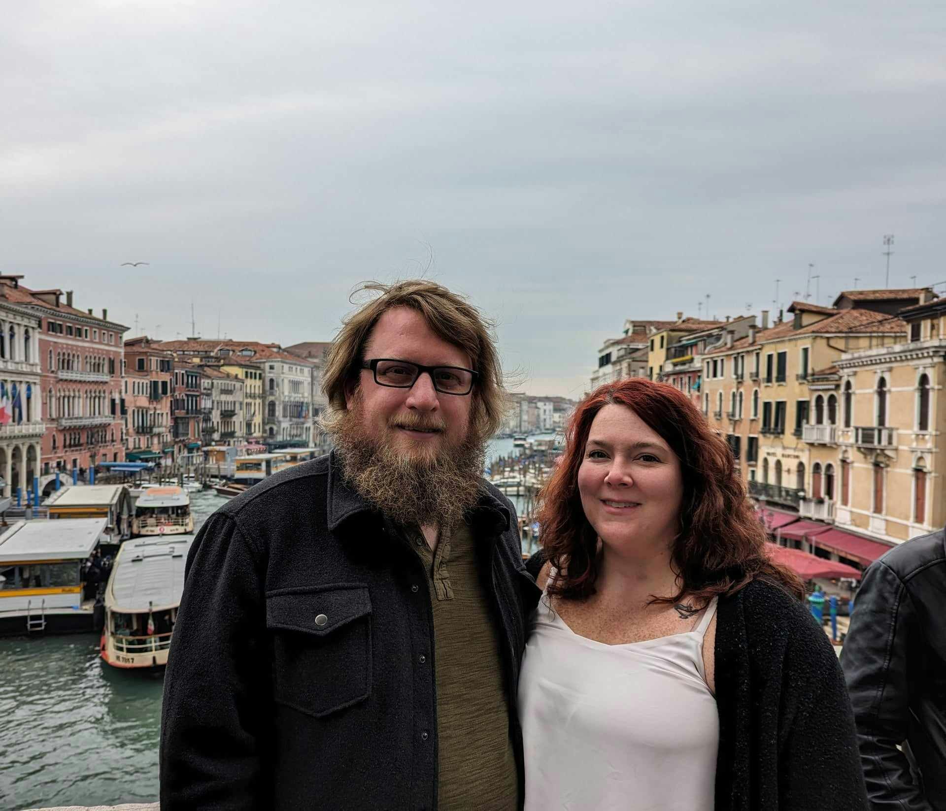 My husband, Kevin, and I in Venice Italy this past winter. Traveling to 
Venice has been a dream of mine since I was a child!