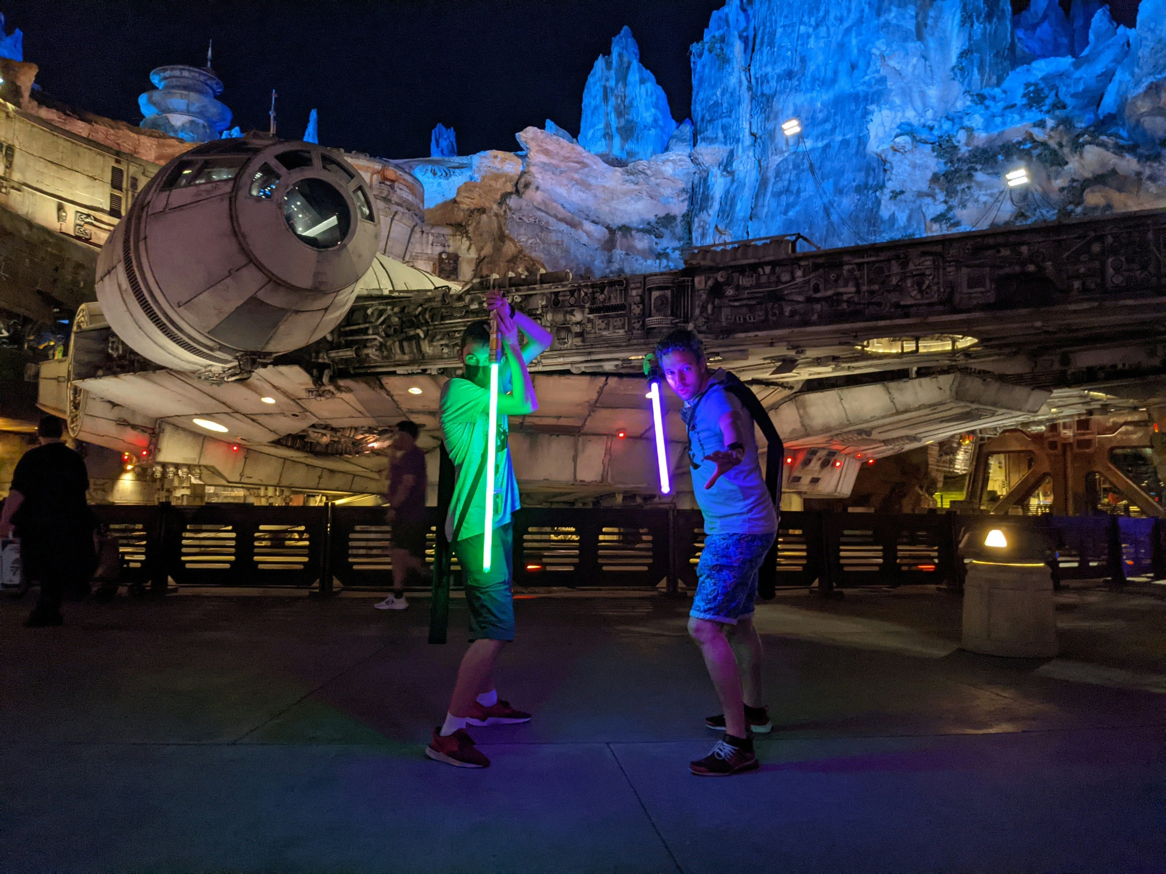 Garry and Garry (Son) at Galaxy's Edge, Disneyworld, Orlando, FL