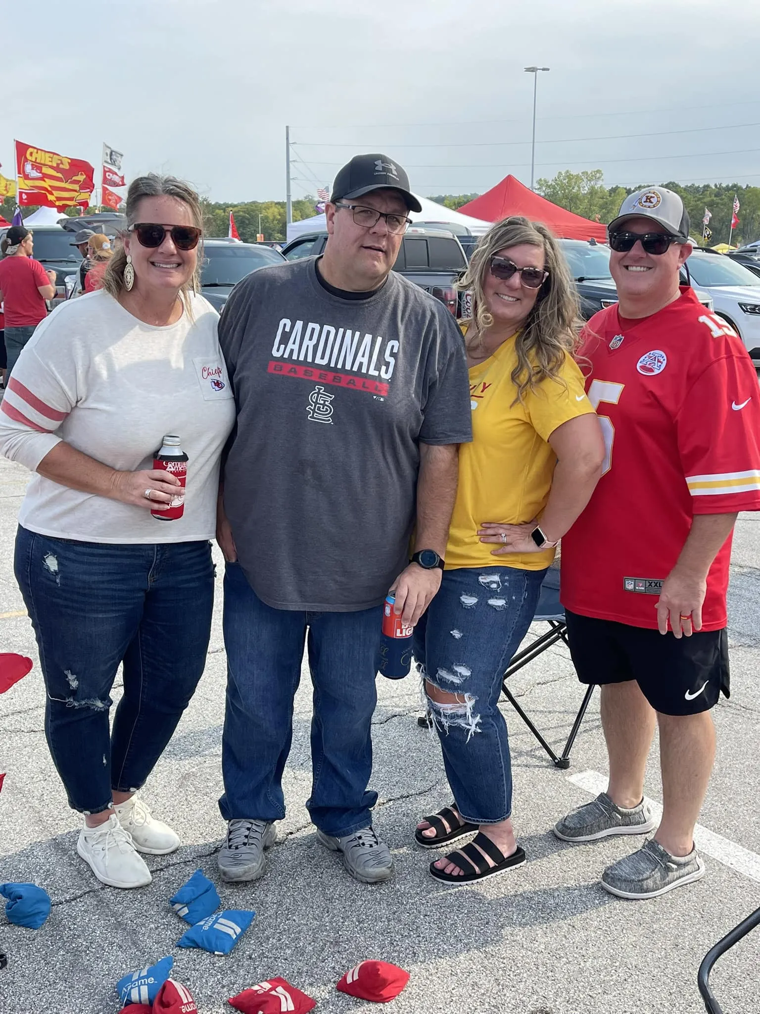 Travis' favorite sports team is the Kansas City Chiefs! They have watch 
parties every game.