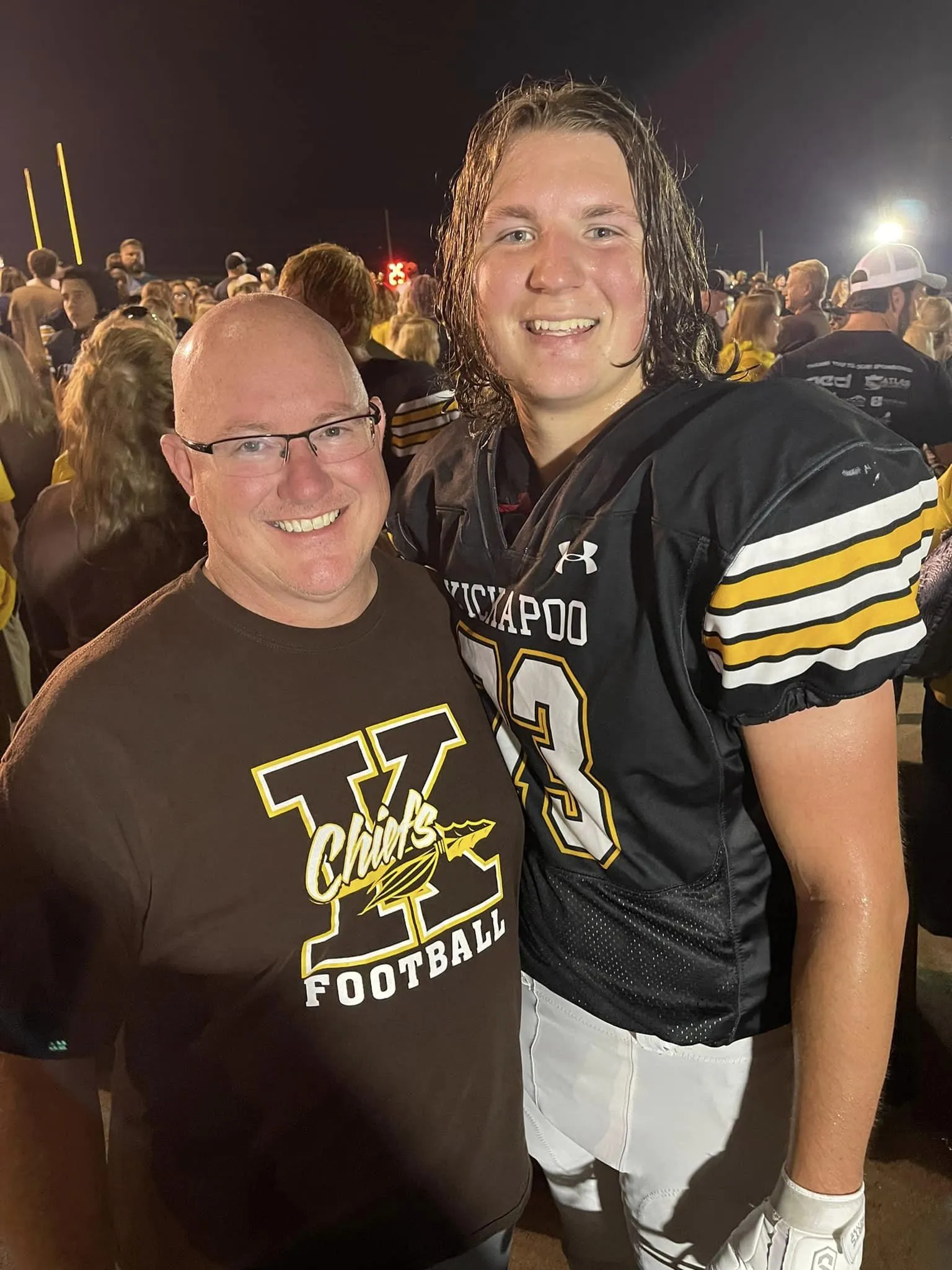 His son has grown up so fast and will be a senior next year.