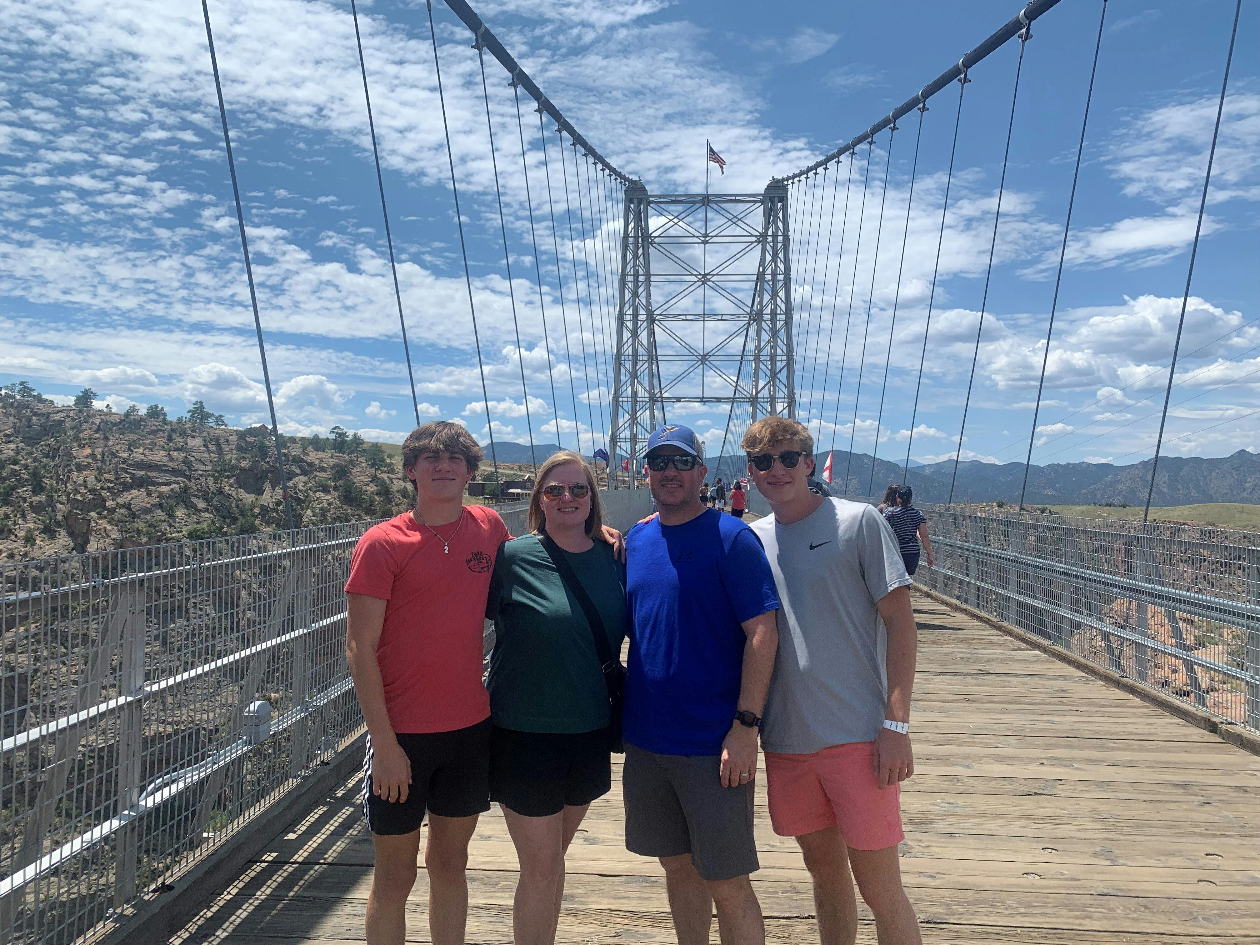Brad and his family at Royal Gorge.